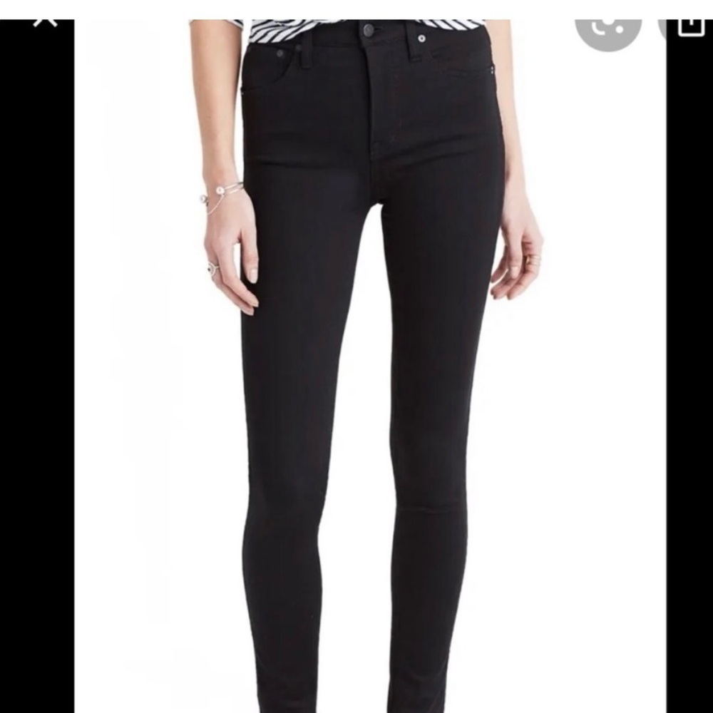 Madewell Black 8” Skinny Jeans 29